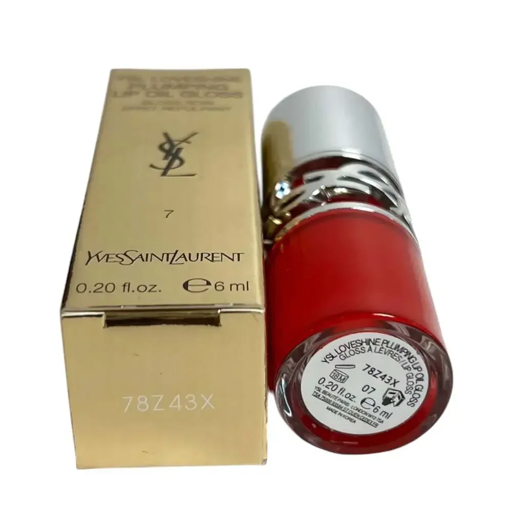 Yves Saint Laurent YSL Loveshine Plumping Lip Oil Gloss in 07 Strawberry Star